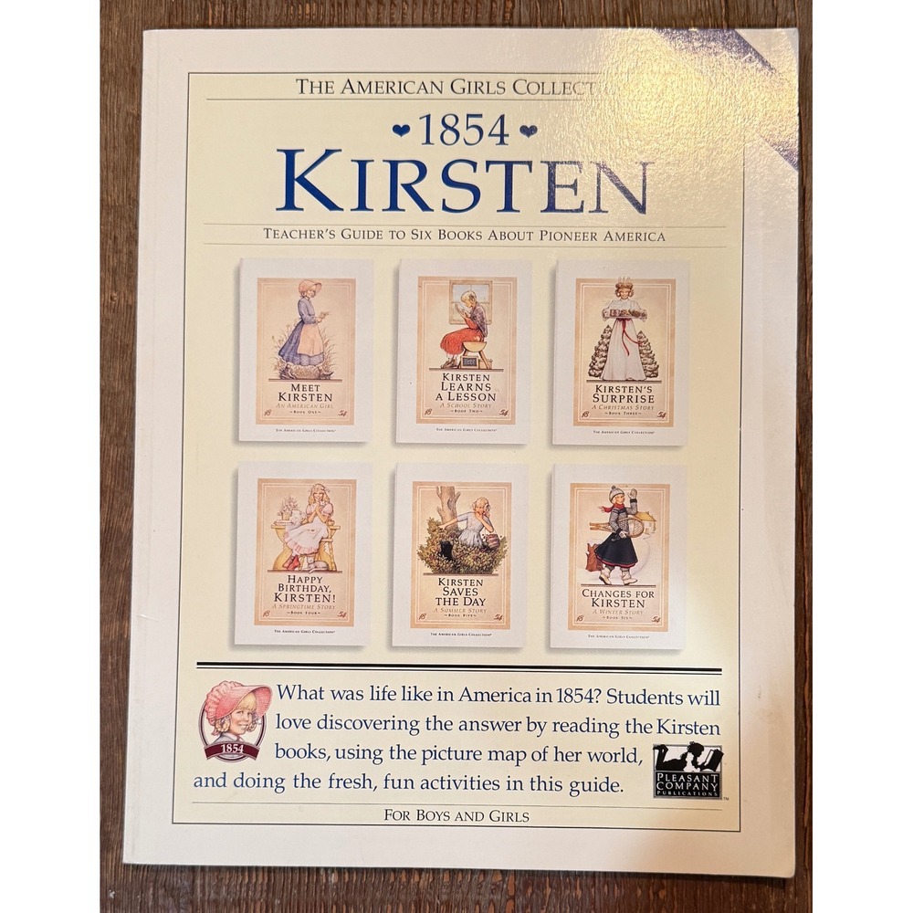 American Girl Pleasant Company Teacher Guide Workbook Kirsten Books